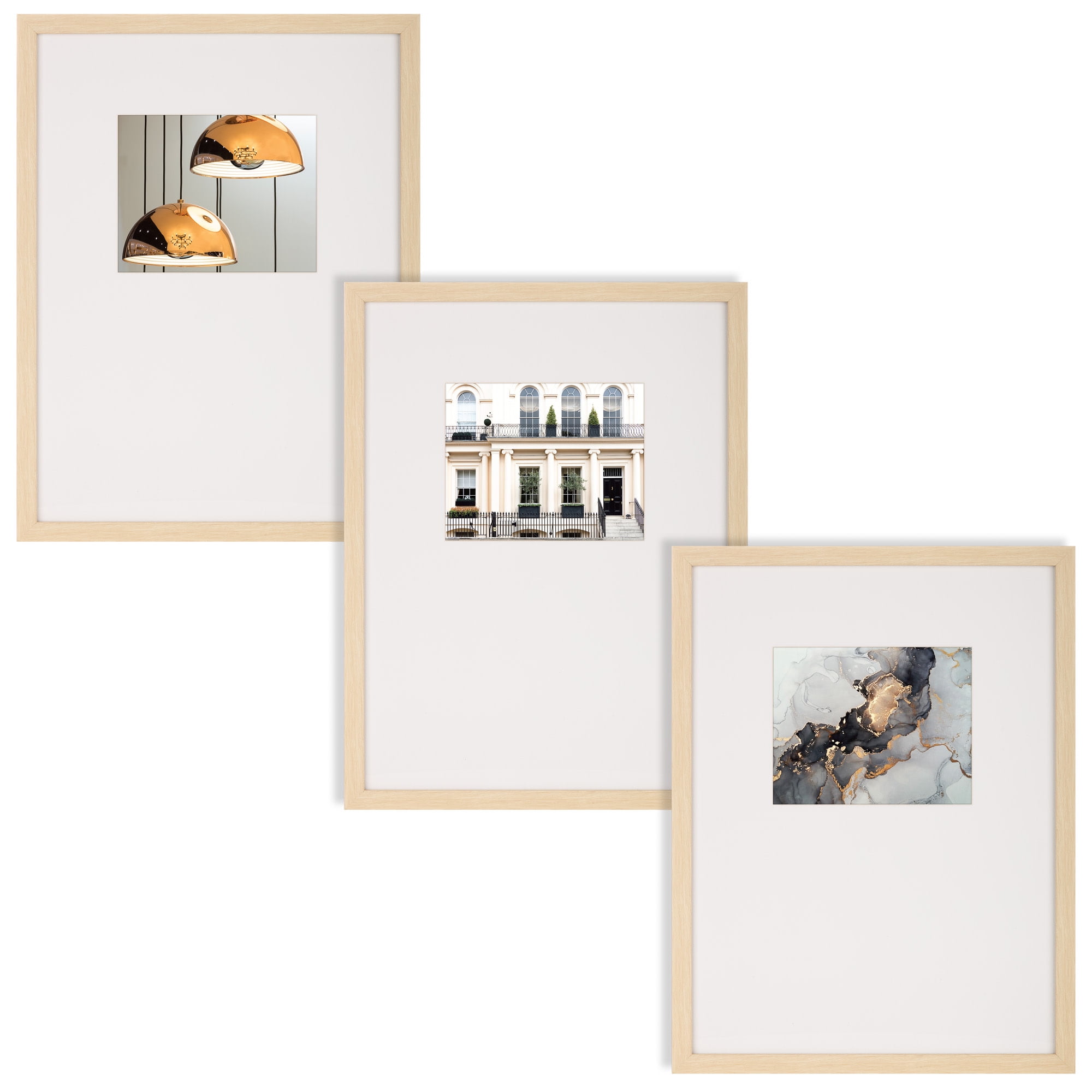 White Multi Aperture Photo Picture Frame & Mount With Choice Of 23 Mounts Design 