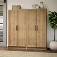 thumbnail image 5 of Pemberly Row Natural Oak 65" Tall Accent Kitchen Pantry Cabinet, 5 of 16