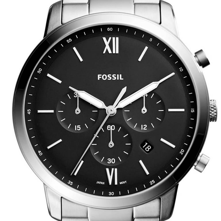 Fossil Men's Neutra Black Dial Watch - FS5384