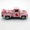 thumbnail image 3 of Valentine's Day Metal Truck Decor,Wedding Anniversary Metal Truck with 6Pcs Transparent Heart Ornaments,Farmhouse Vintage Pickup Car Decor for Tabletop Centerpiece Home Kitchen Decorations, 3 of 5