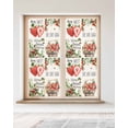 thumbnail image 2 of Window Privacy Film Strawberry Stained Glass Window Film Decorative Sun Block Window Cover Summer Fruits Green Botanical Floral Window Clings Static Adhesive Sticker for Bathroom 23.6"x59", 2 of 7