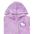 thumbnail image 5 of Hello Kitty Velour Zip Up Hoodie and Flare Pants Outfit Set Toddler to Big Kid, 5 of 5