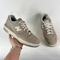 thumbnail image 1 of New Balance 550 Sneakers Mens 11.5 Beige Leather Classic Lace Up Athletic Shoes, 1 of 6