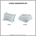 thumbnail image 3 of Intelligent Design 3 Pieces Lucy Adult Clip Jacquard Full/Queen Comforter Sets in Blue, 3 of 9