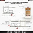 thumbnail image 5 of Rev-A-Shelf 5CW2-1222-CR 11.75" 2 Tier Cookware Cabinet Organizer, Chrome, 5 of 12