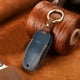 thumbnail image 2 of Llavero de cuero, llavero con control remoto de 3 botones, para, protector de llavero, Azul, 2 of 8