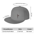 thumbnail image 2 of DouZhe Flat Brim Cap Snapback Hat, Retro Mexico Style Bird Prints Adjustable Gray Adult Baseball Cap, 2 of 6