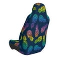 thumbnail image 2 of Wukai Abstract Bright Pineapple Fruit Retro Full Set Car Seat Covers with Soft Padding Universal Auto Front Seats Protector and Cushion Mat, 2 of 5