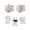 White, variant on White Pumpkins Fall Small Toaster Cover 2 Slice, Kitchen Appliance Covers, Thanksgiving Eucalyptus Wildflowers Wood Toaster Oven Cover with Loop, Bread Machine Cover Polyester Dust Cover Protection
