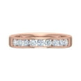 thumbnail image 3 of 1/2 Carat Channel Set Diamond Wedding Band Ring in 14K Rose Gold (Ring Size 6.25) (I1-I2 Clarity), 3 of 6