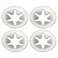 thumbnail image 1 of Uxcell Star Internal Tooth Lock Washers Push on Retaining Clips Manganese Steel Quick Speed Locking Washers for Fastening Silver 150 5 mm, 1 of 7