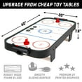 thumbnail image 3 of GoSports 40 Inch Table Top Air Hockey Game for Kids - AC Powered Motor- Black, 3 of 7