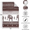 thumbnail image 3 of Retro Ethnic Elephant Tea Towels Set of 6 Inidan Kitchen Dish Cloth with Hanging Loop, 18"x28"Lint-Free Absorbent Towel for Kitchen Drying Wiping and Cleaning, 3 of 5