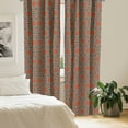 thumbnail image 2 of Ambesonne Oriental Curtains, Doodle Floral Design, Pair of 28"x95", Multicolor, 2 of 5
