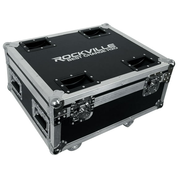 Rockville BEST CHARGE H2O Charging Travel Road Case For (6) BEST PAR H2O Lights