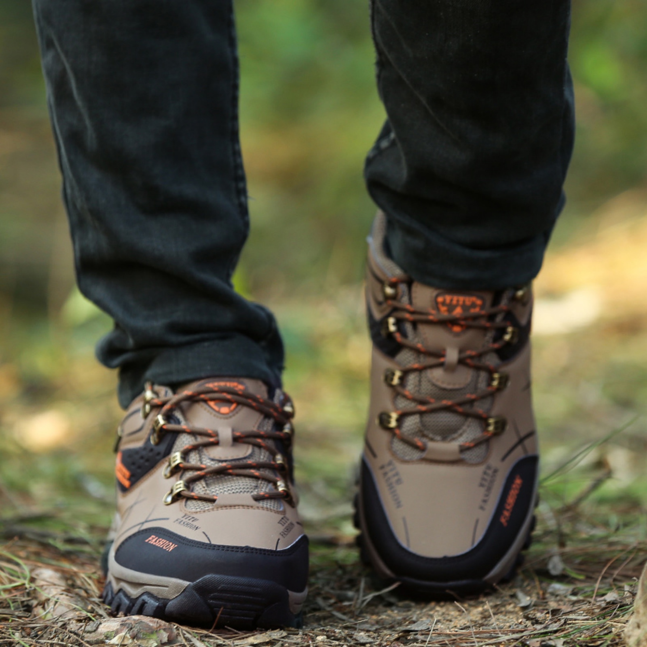 SKIUHS Men's Hiking Shoes – Insulated & Breathable All-Terrain Options, Non-Slip Waterproof Outdoor Trail Shoes