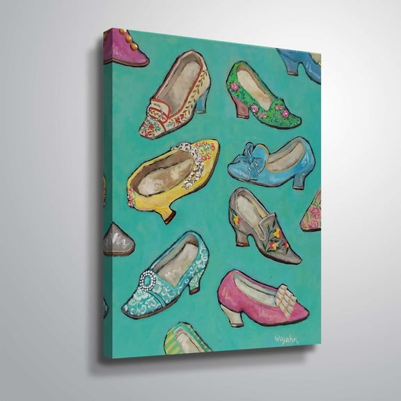 ArtWall Shoes in Queen Size, Gallery Wrapped Canvas by Holly Wojahn