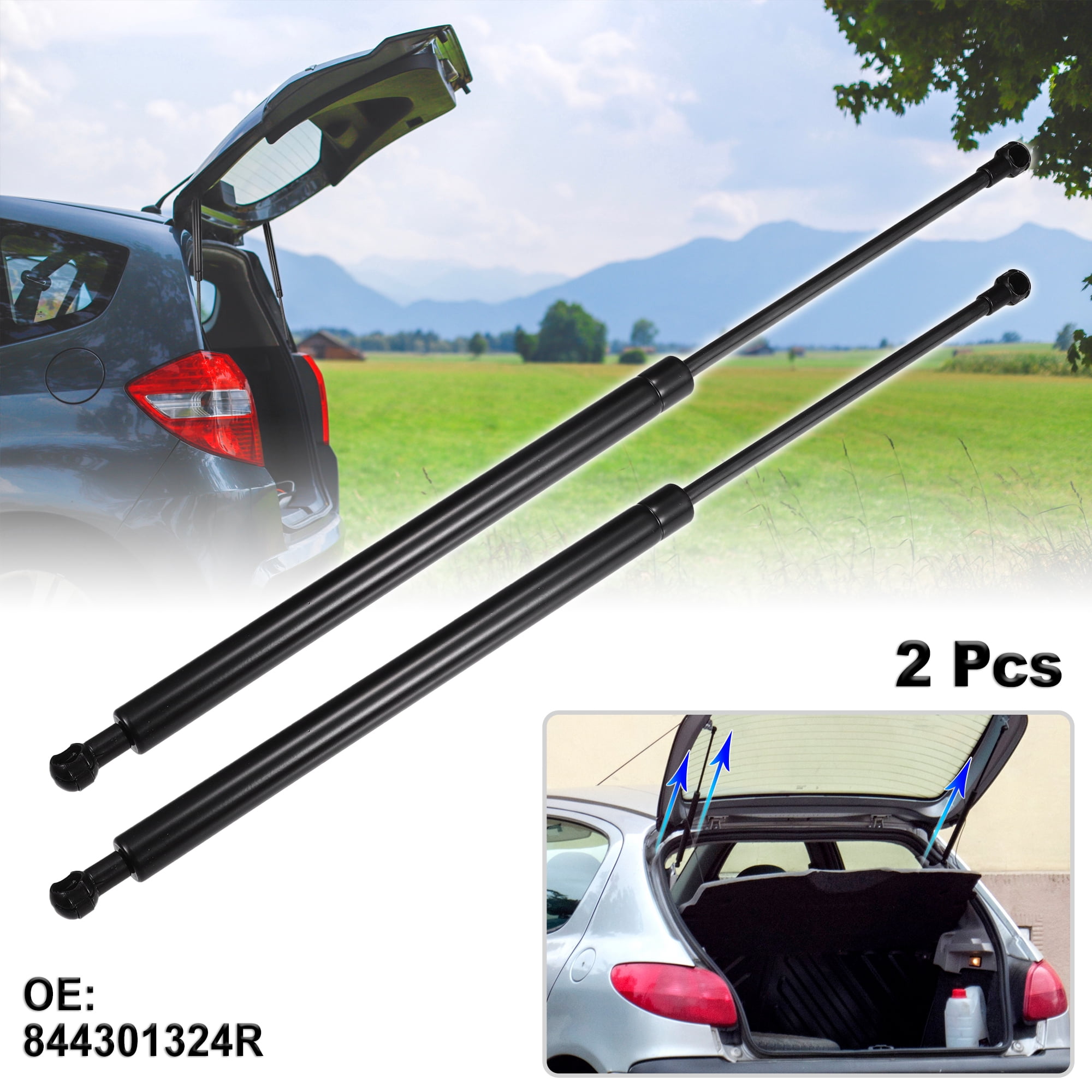 Unique Bargains 2Pcs Rear Hatch Lift Supports Struts for Renault Captur 2013-2019
