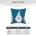 thumbnail image 2 of KLL Nurse Doctor Gnomes Decorative Throw Pillow Covers Velvet Soft for Couch Sofa Bedroom Living Room Outdoor (No pillow core)- 20"x20", 2 of 5
