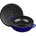 thumbnail image 2 of Staub Cast Iron 5-qt Bouillabaisse Pot - Dark Blue, 2 of 3