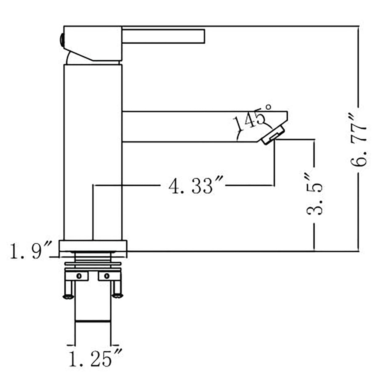 Furniture Indoor Home Decorative Washroom, Kitchen Upc Faucet With Drain-Brushed Nickel