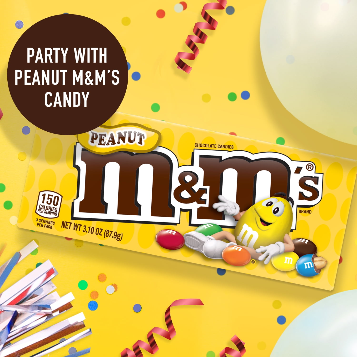 .com : M&M'S Peanut Chocolate Candy Movie Theater Box 3.1-Ounce Box :  Grocery & Gourmet Food