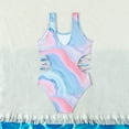 thumbnail image 4 of LYMAYTER Little Girls Bikini One Piece Swimsuits for Kids Tie-Dye Tank Bathing Suit Youth Hawaiian Beach Swimwear for 5-14 Years, 4 of 7