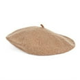thumbnail image 6 of Women Beret Hat Solid Color Elastic Warm Soft Painter Hat Autumn Winter Travel Daily Wear Fashion Accessory, 6 of 8
