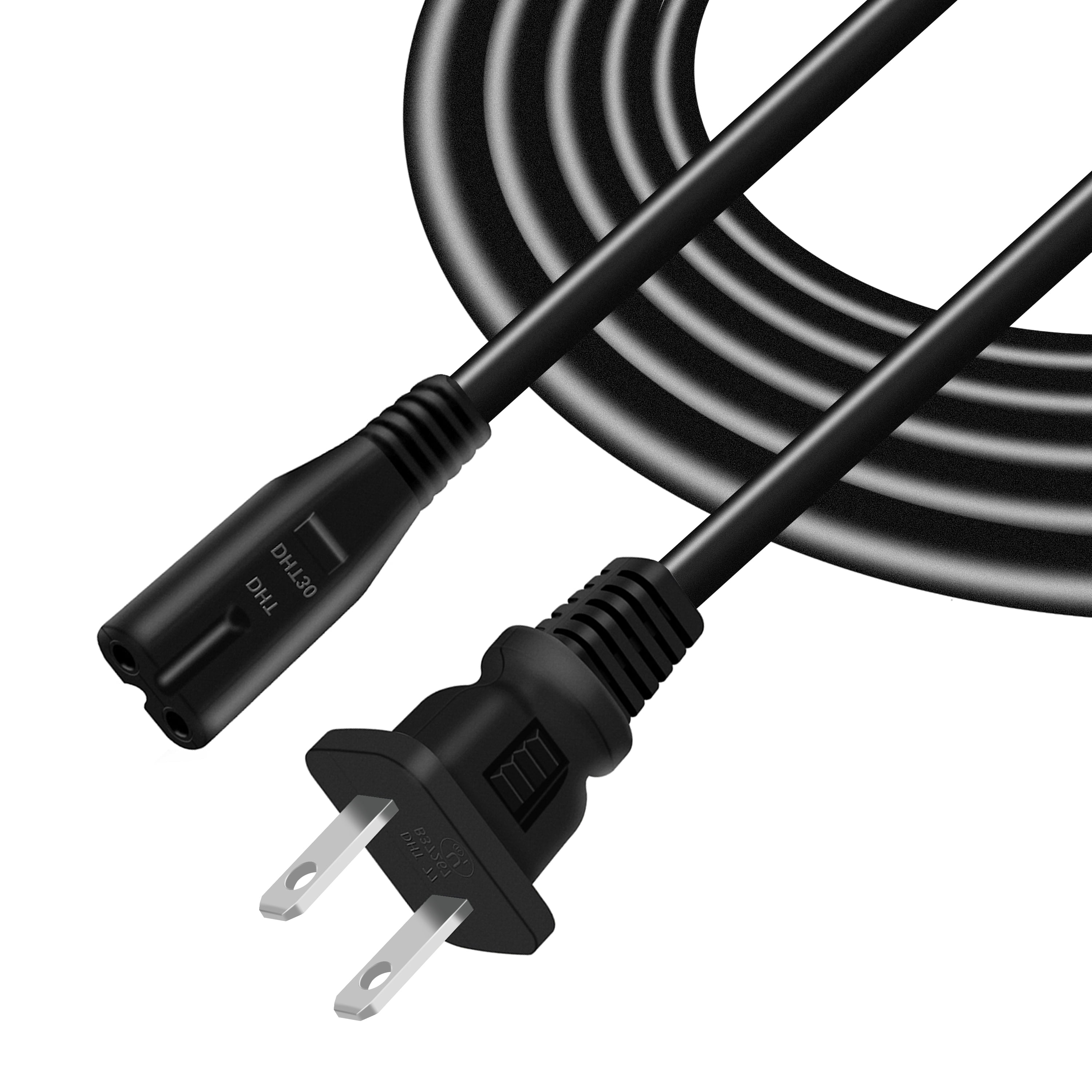 ABLEGRID 6ft UL AC Cable for Igloo Beverage Electric Mini Fridge Refrigerator Power Cord 