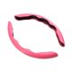 thumbnail image 1 of Protector universal para volante de fibra de carbono de 15 pulgadas, antideslizante. Rosa, 1 of 9