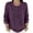 Purple, variant on Only Moment Purple Women Oversized Cozy Knit Sweaters Crew Neck Neck Button 90s Vintage Cable Knit Long Sleeve Women S