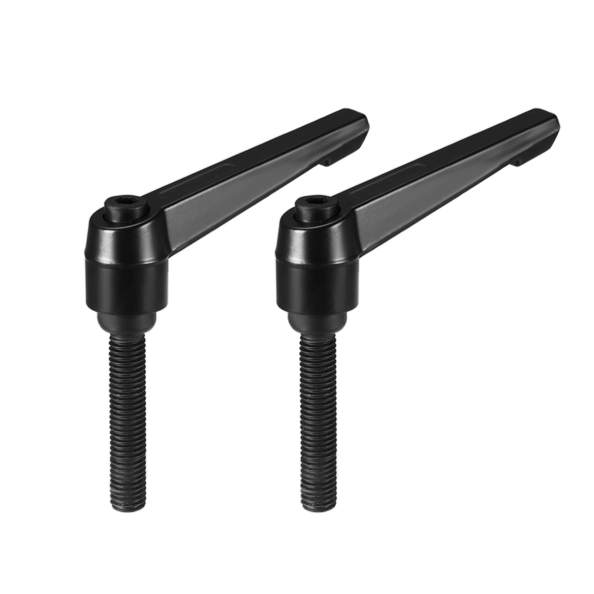 M10 x 40mm Handle Adjustable Clamping Lever Male Threaded Stud 2 Pcs