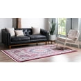 thumbnail image 3 of Rugs.com Rabia Collection Rug – 3' x 5' Burgundy Low Rug Perfect For Entryways, Kitchens, Breakfast Nooks, Accent Pieces, 3 of 9