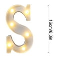 thumbnail image 2 of EGNMCR Home Decor, Room Decor, Wall Decor Letters Lights Alphabet Lamp LED Letter Lighting Letter Light Illuminated Letters s Decoration For Birthday Party Wedding Children’s Room luminous letter lamp, 2 of 6