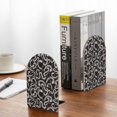 thumbnail image 5 of Picia Hand Drawn Snake Pattern Wood Bookends for Shelves,Non-slip Bookends, Heavy Duty Wooden Bookend Support,1 Pair, 5 of 8