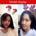 thumbnail image 5 of Christmas Headbands Reindeers Headband Santa Xmas Tree Toppers Headwear Accessories Holiday Party Photo Booth, 5 of 7