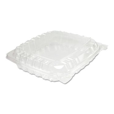 Dart C53PST1 13.8 oz Sandwich Container ClearSeal Hinged-Lid Plastic ...