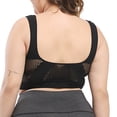 thumbnail image 5 of MOJOGO Women's Plus Size Bra Wide Strap Sport Bras Full Coverage T-Shirt Bra Mesh Breathable Seamless Bra for Runninng Yoga 2XL, 5 of 5