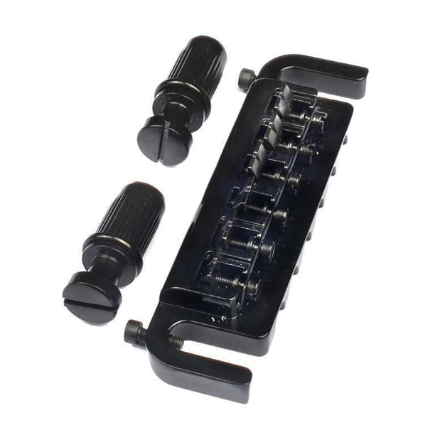 Sonducket Guitarra Puente Bobina Pickup Agujero Decoración Accesorios musicales Cuerda Placa Instrumento Accesorios Superficie cromada Pieza reemplazada Accesorios para instrumentos musicales Sonducket OD025761-00