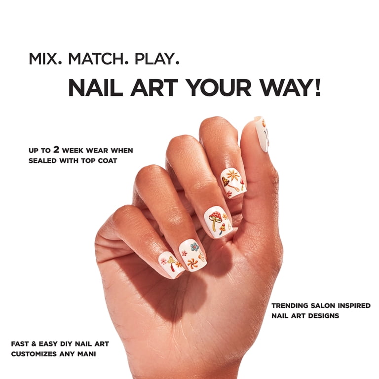 Salon Perfect Nail Art Stickers, Shroom Bloom Floral Design photo 2