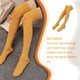 thumbnail image 4 of Calcetines altos hasta el muslo Qarigey invierno estilo Simple color amarillo, 4 of 6