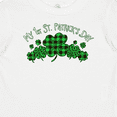 thumbnail image 4 of Inktastic My 1st St. Patrick's Day with Plaid Shamrocks Boys or Girls Baby T-Shirt, 4 of 5