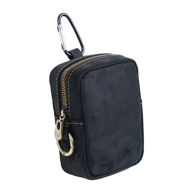 Riñonera, bolso de cintura, riñonera, monedero de , monedero pequeño con cremallera, para correr, llaves, artículos personales para mujeres y Negro