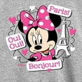 thumbnail image 3 of Disney - Mickey & Friends - Minnie Mouse Speaks French - Oui Oui, Paris, Bonjour - Toddler And Youth Long Sleeve Graphic T-Shirt, 3 of 5