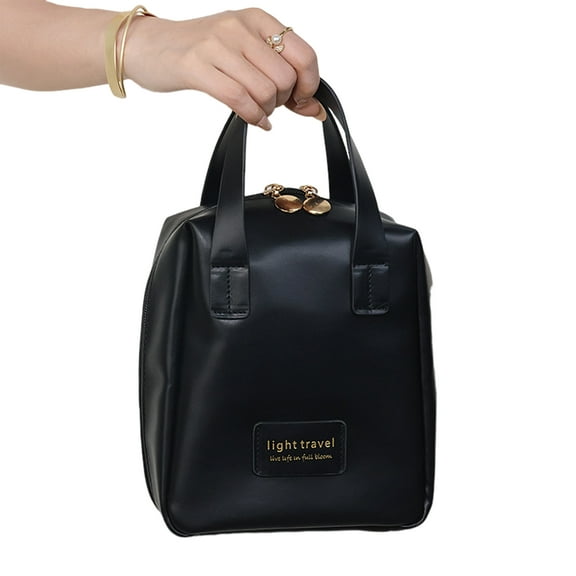 vnanda High-quality Cosmetic Bag Travel Makeup Bag Capacity Metal Zipper Portable Cosmetic Organizer for Women Accessories Cosmetic Bag with Metal Zipper