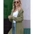 thumbnail image 3 of Women's Oversized Long Cardigan Sweaters Long Sleeve Split Open Front Drape Knit Duster Coat, 3 of 6