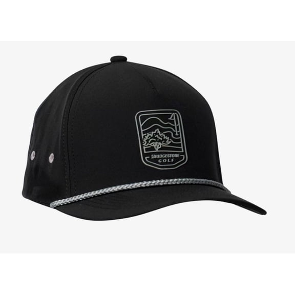 Bridgestone CC Rope Hat (Black, Adjustable) Golf Cap 2025 NEW