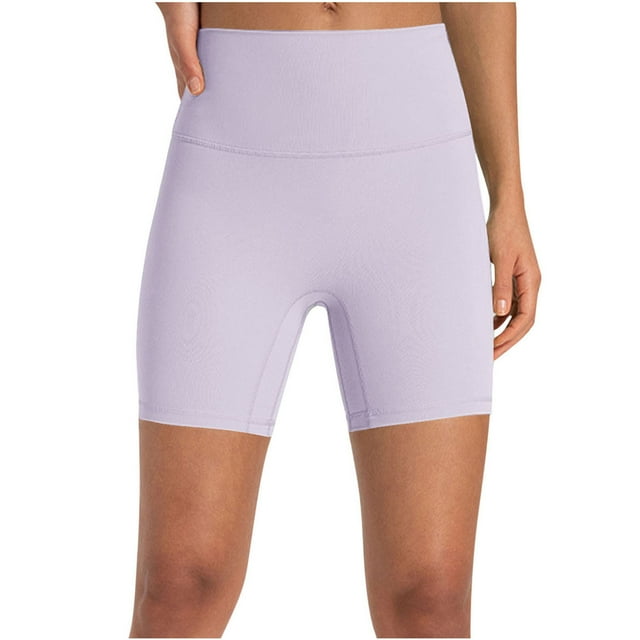 KIHOUT Women's High Waist Workout Shorts Butt Lifting Tummy Control Ruched Booty Running Yoga Shorts