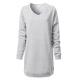 thumbnail image 5 of Made by Olivia Women's Casual Oversized Loose Fit V-Neck Fleece Pullover Sweatshirts Tunic Fall Outfits S~3X, 5 of 7