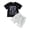 Grey, variant on Baby Boy Summer Clothes Toddler Boys Short Sleeve Dude Embroidery Letter Shirt Top Solid Color Short Outfit,Blue